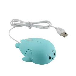 Whale shape wired mouse