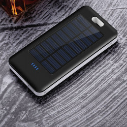 Power bank with solar panel