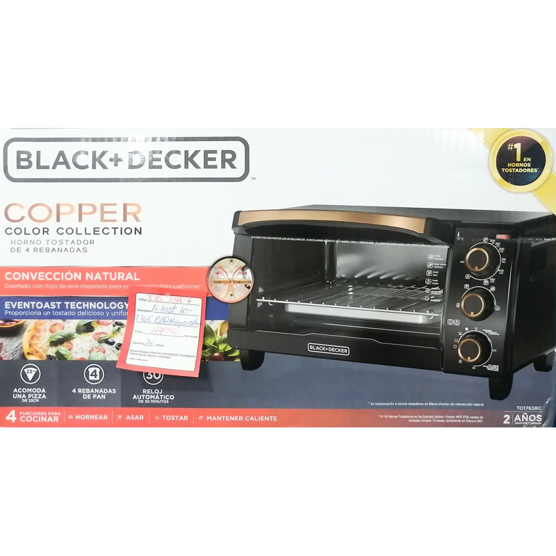 Horno Tostador Black+Decker 4 Rebanadas