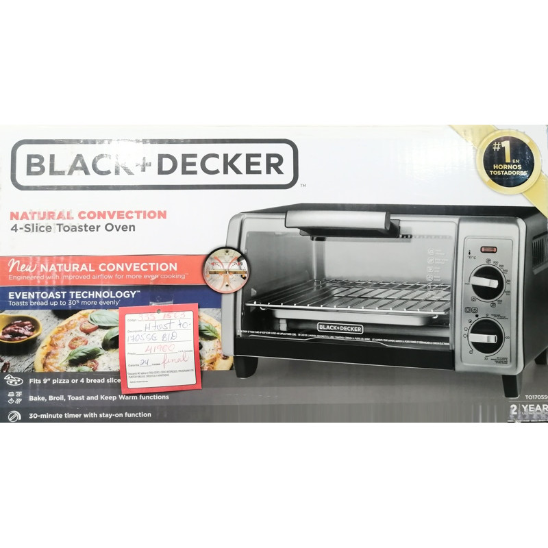 Black & Decker 4-Slice Toaster Oven with Natural Convection