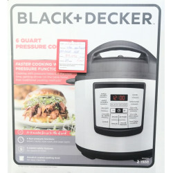 Black+Decker 6 Quart Pressure Cooker