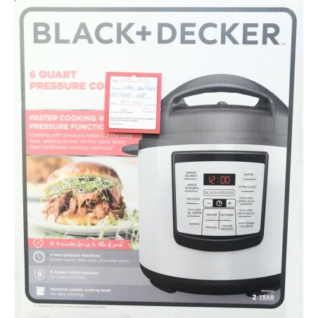 Black+Decker Olla Multiusos a presión