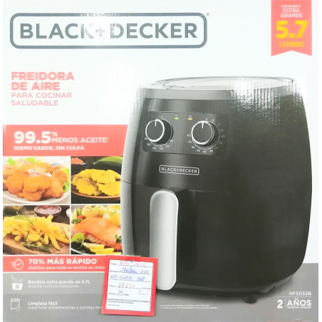 Freidora de Aire Black+Decker 5.7 Litros