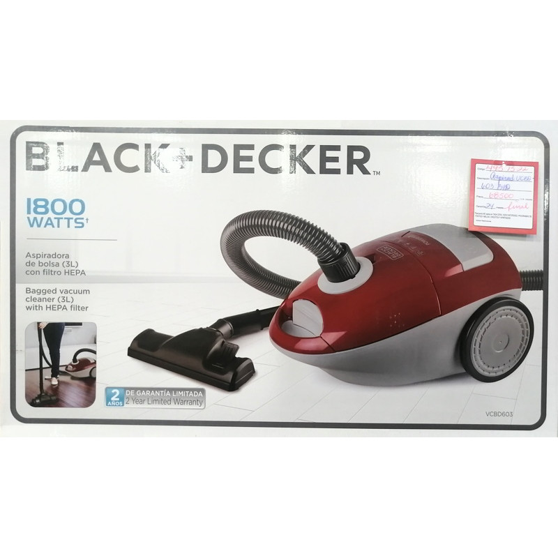 Bag Vacuum cleaner 3L Black+Decker 1800w price San Jose Costa Rica