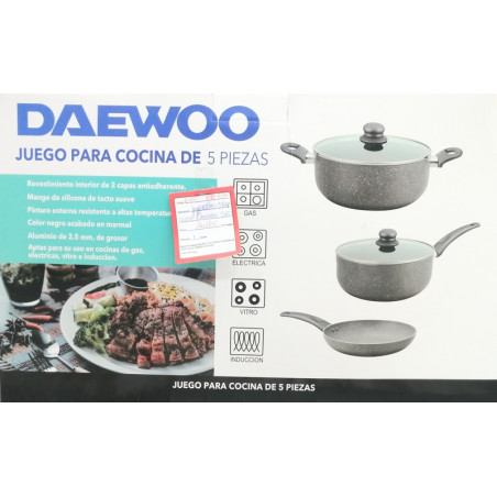 Lot de casserole Daewoo de 5 pièces