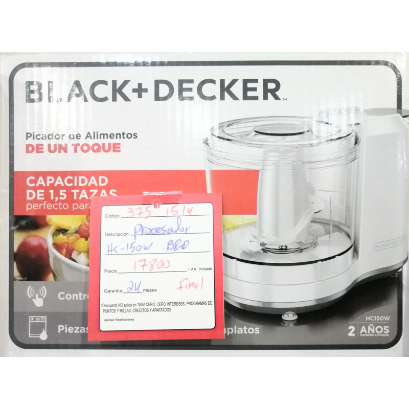 Hachoir à légumes électrique Black+Decker