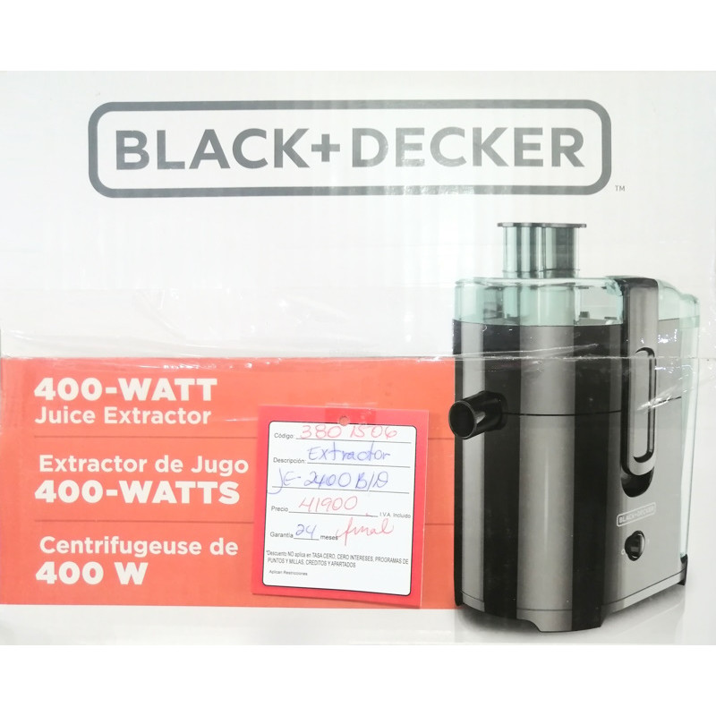 Black and decker discount 400 watt juice extractor