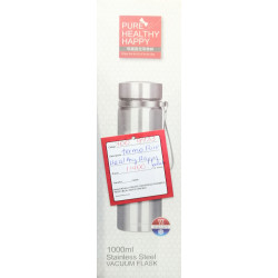 Pure Healthy Happy Stainless Steel Vacuum Flask 1000ml