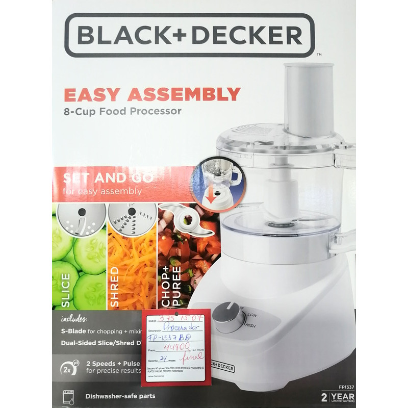 8 Cup Food Processor Black+Decker