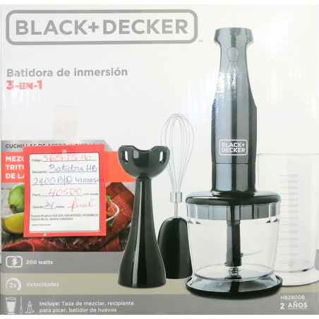Black+Decker 3 in 1 immersion blender