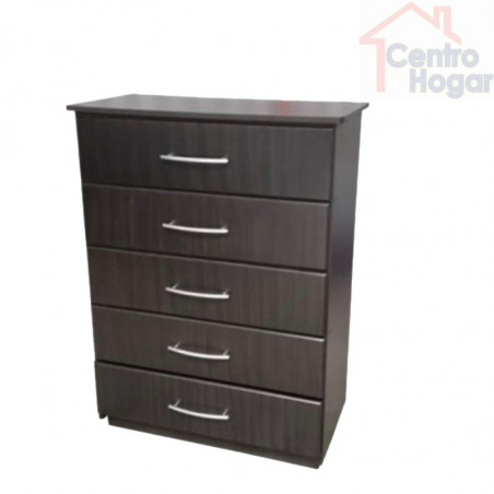 5 Drawer Chest of Drawers Brown