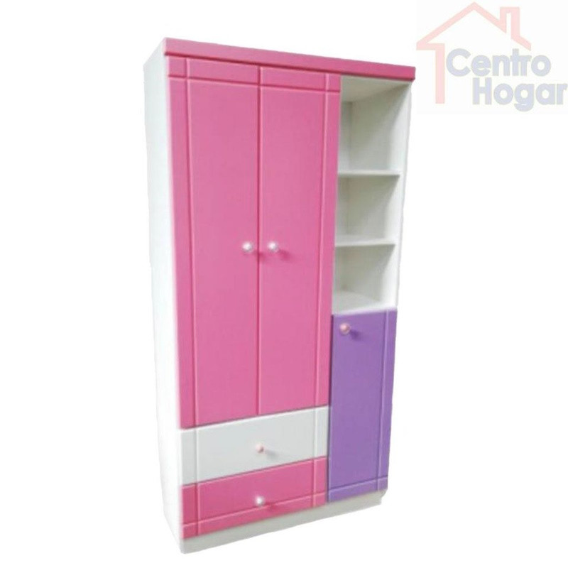 Armoire enfant avec étagères pour fille et garçon