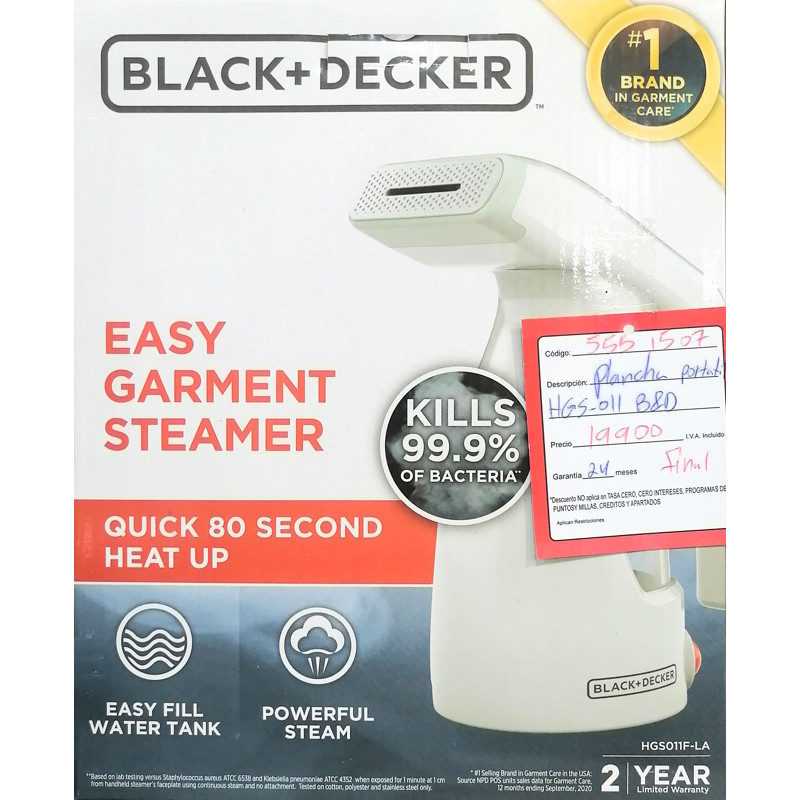 Black+Decker Easy Garment Steamer
