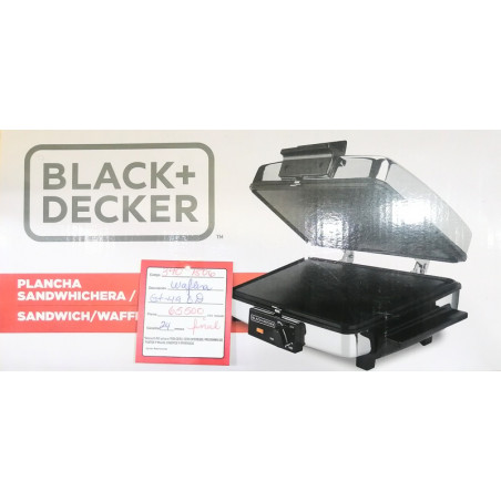 Waflera Parrilla Plancha Sandwichera Black+Decker