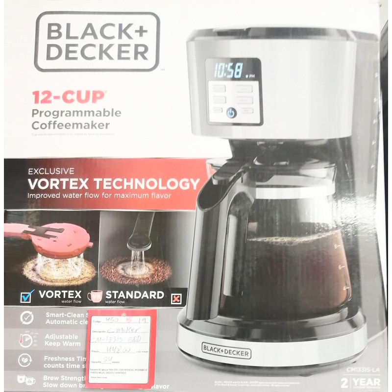 Cafetera Black+Decker 12 Tazas Programable