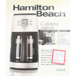 Cafetera Hamilton Beach 12 Tazas Programable