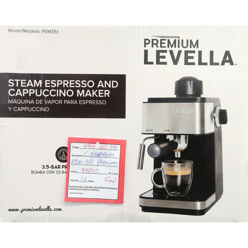 Cafetera Expresso y Capuchino, Premium PEM351