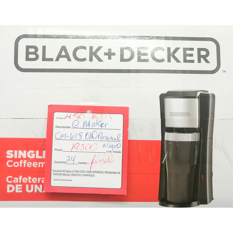  BLACK+DECKER CM618 Single Serve Coffee Maker, Black