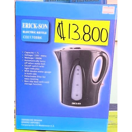 Erickson Hervidor De Agua 1.7L