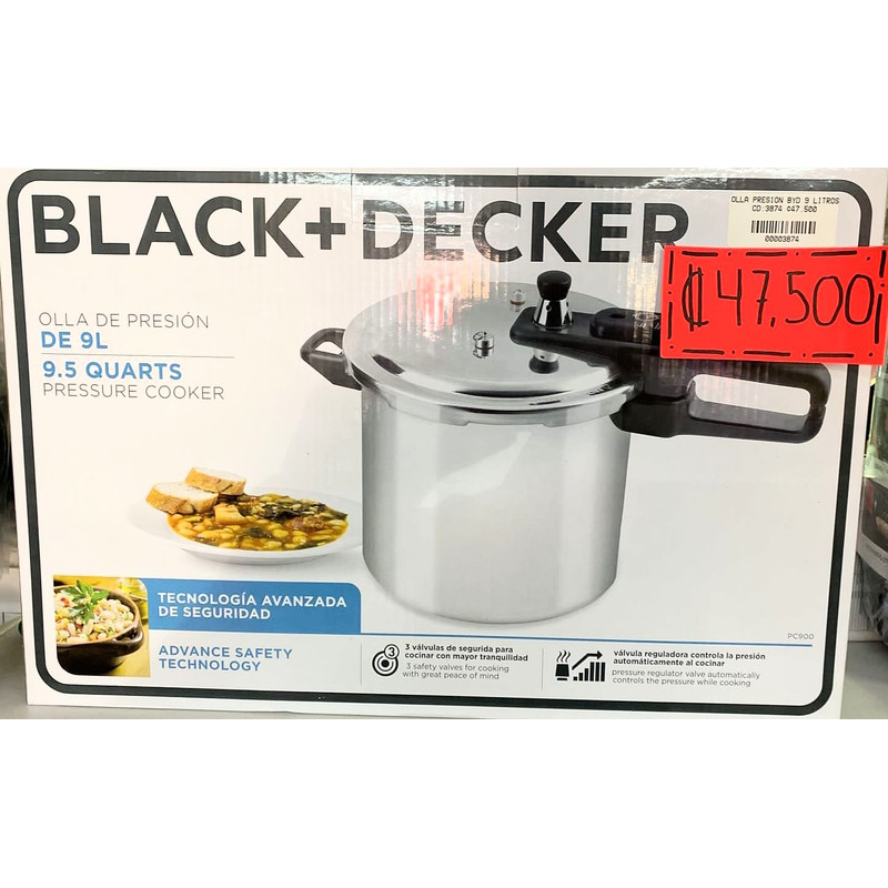 Autocuiseur à pression Black + Decker 9 litres